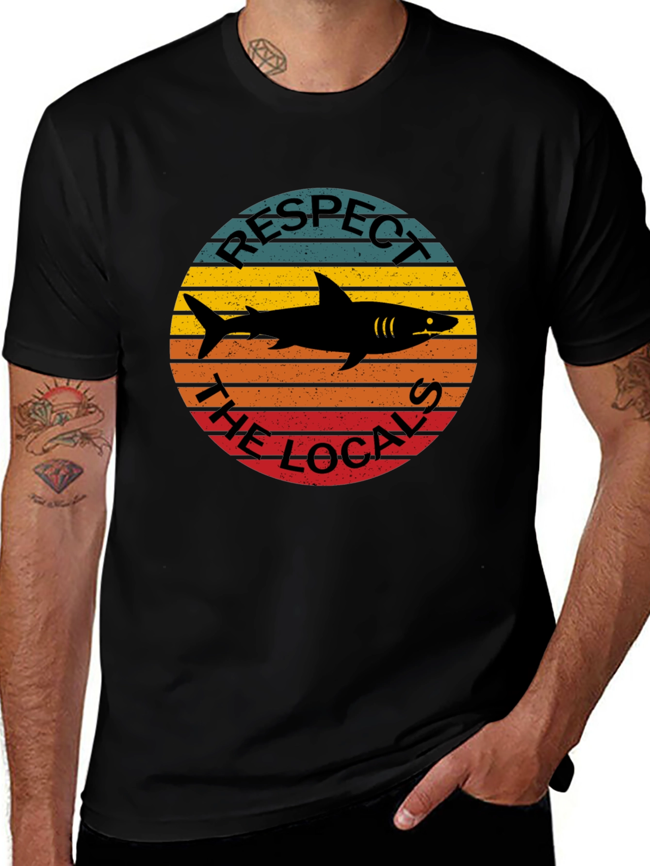 Respect the Locals Shark Graphic Tee