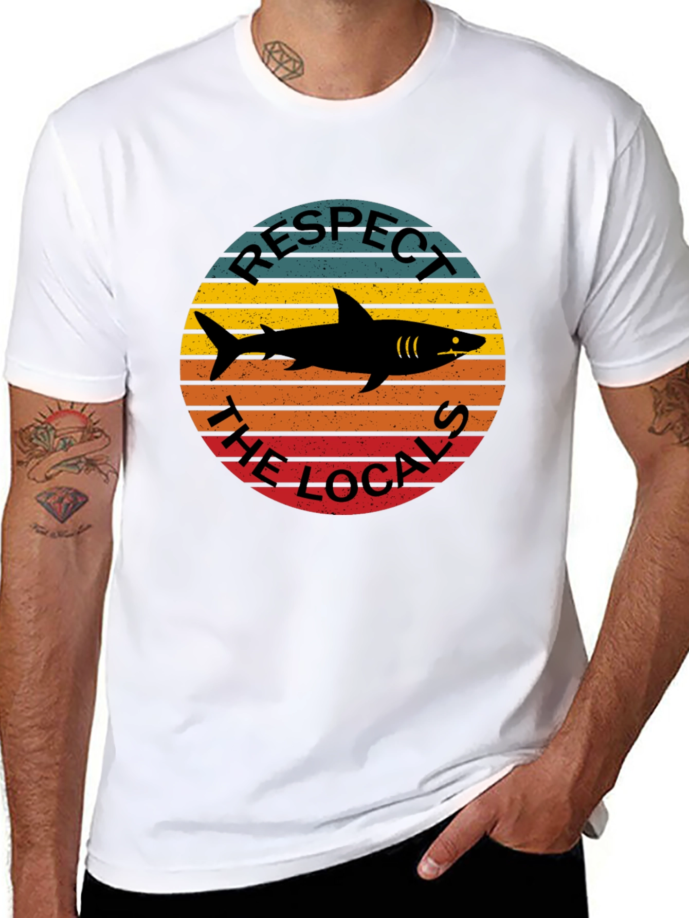 Respect the Locals Shark Graphic Tee