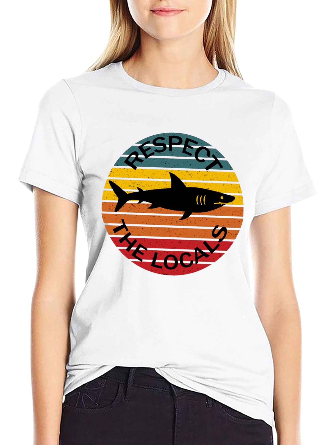 Respect the Locals Shark Graphic Tee