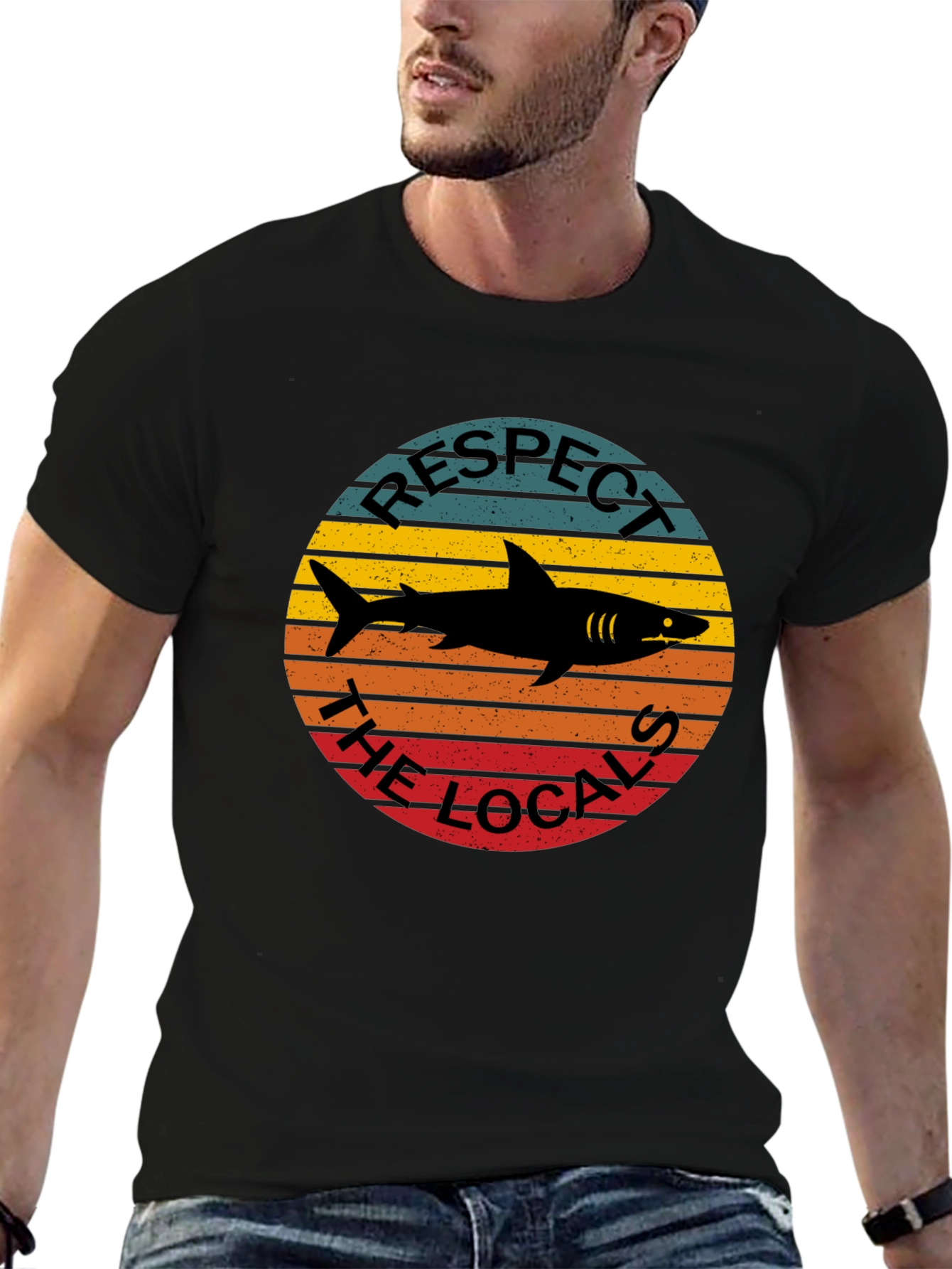 Respect the Locals Shark Graphic Tee