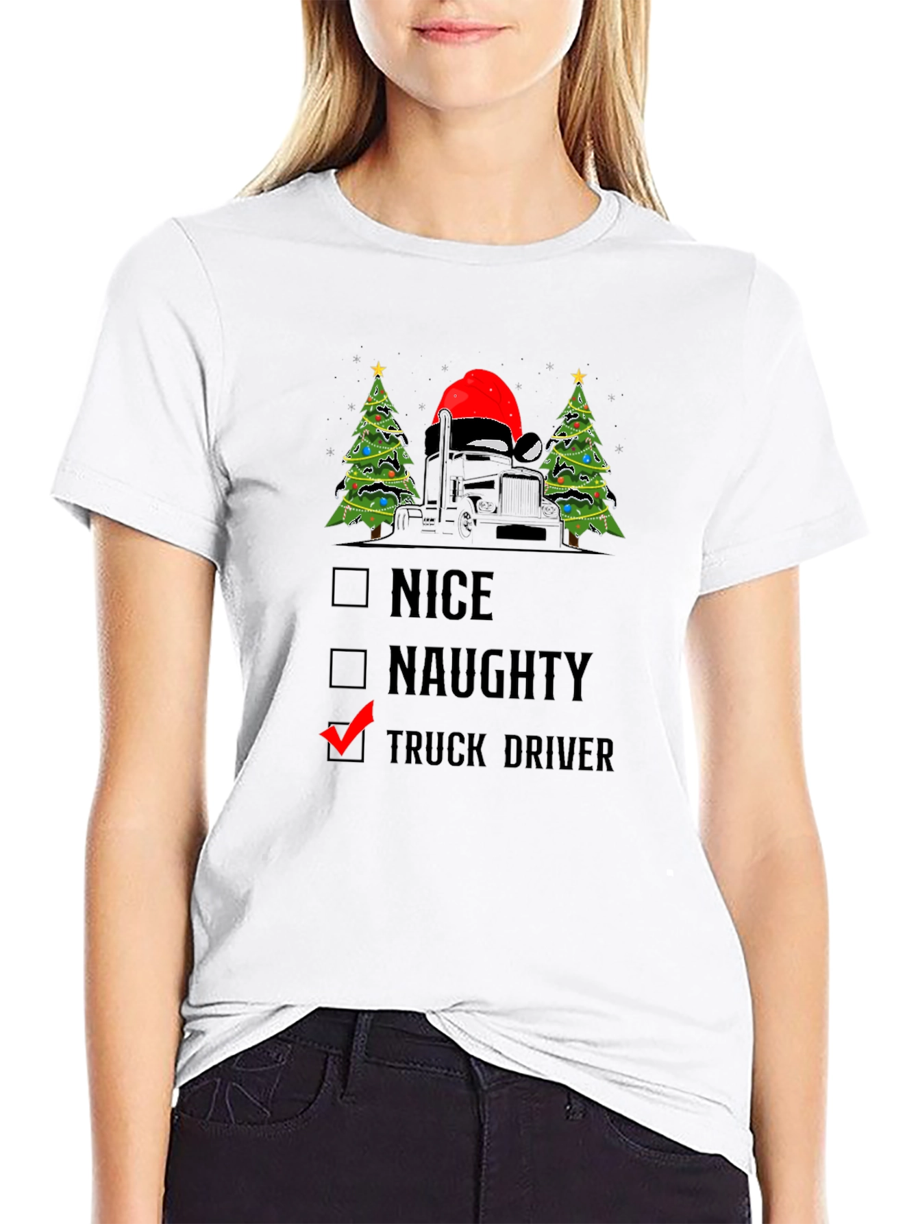 Truck Driver Christmas T-Shirt