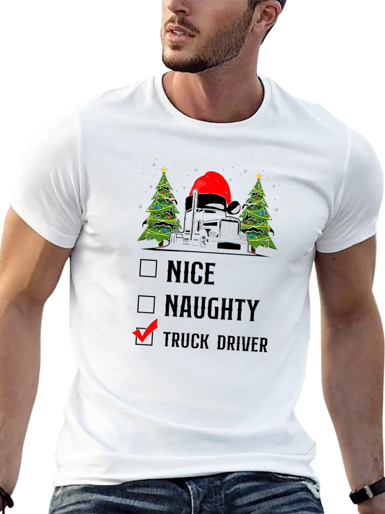 Truck Driver Christmas T-Shirt