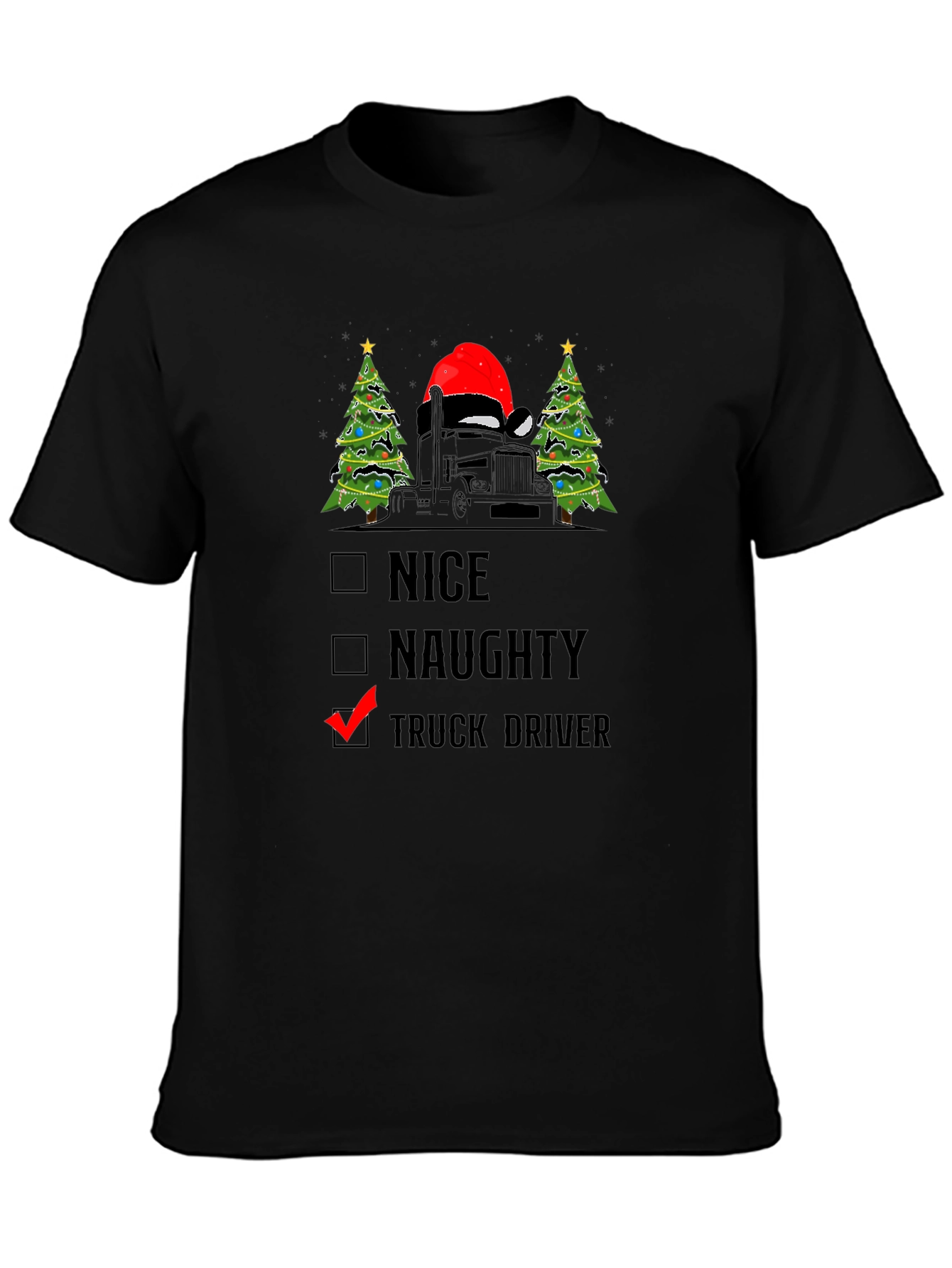 Truck Driver Christmas T-Shirt