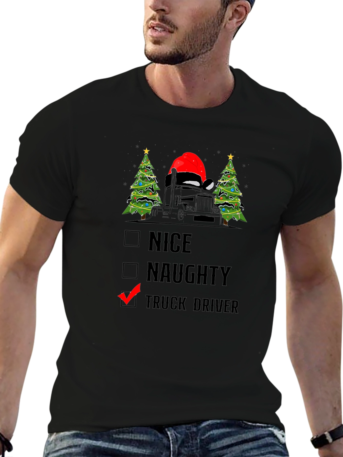 Truck Driver Christmas T-Shirt