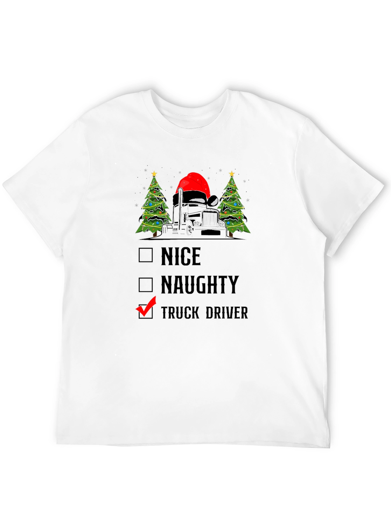 Truck Driver Christmas T-Shirt