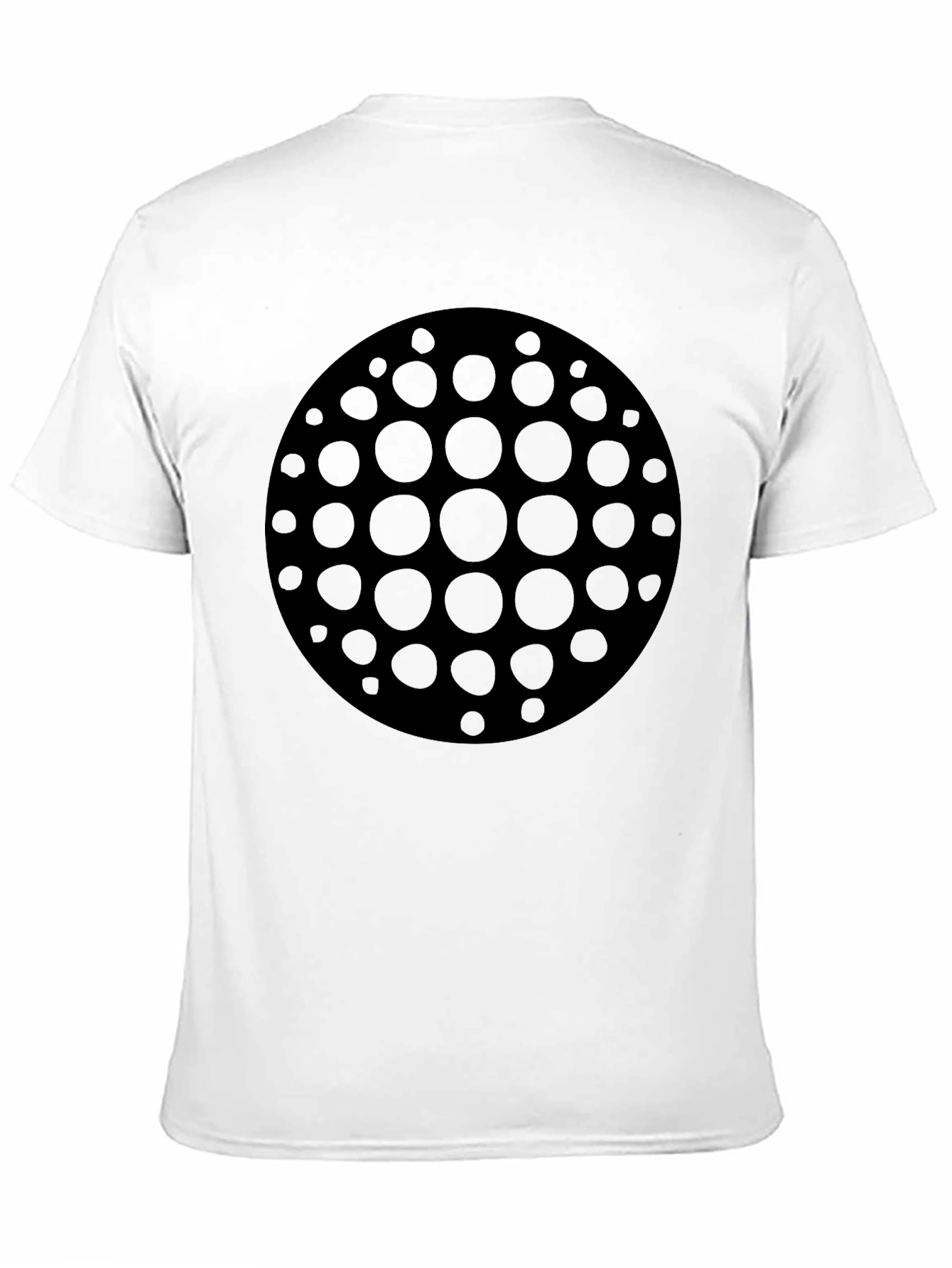Abstract Circle Graphic Tee - Modern Style Soft Fabric