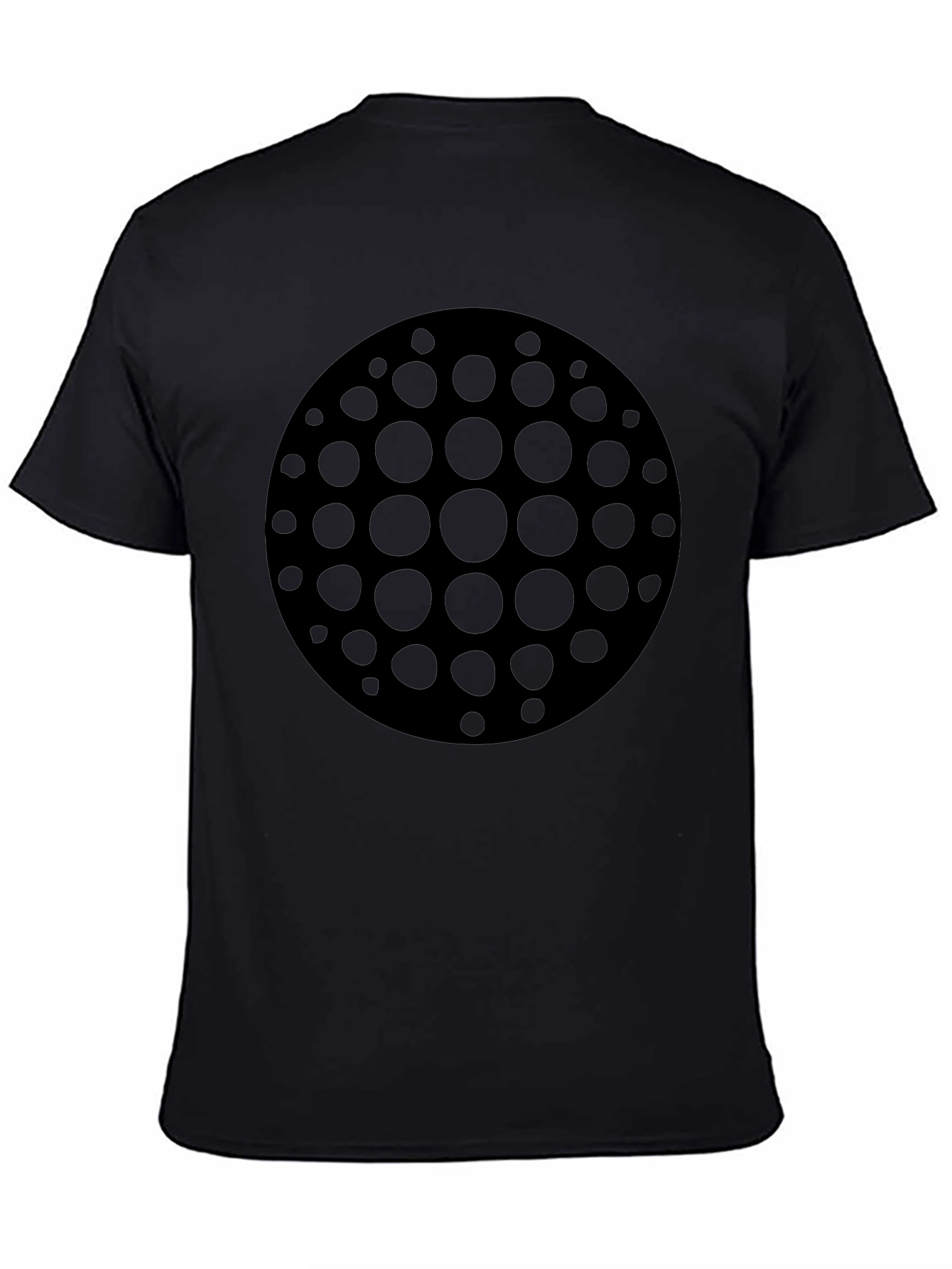 Abstract Circle Graphic Tee - Modern Style Soft Fabric