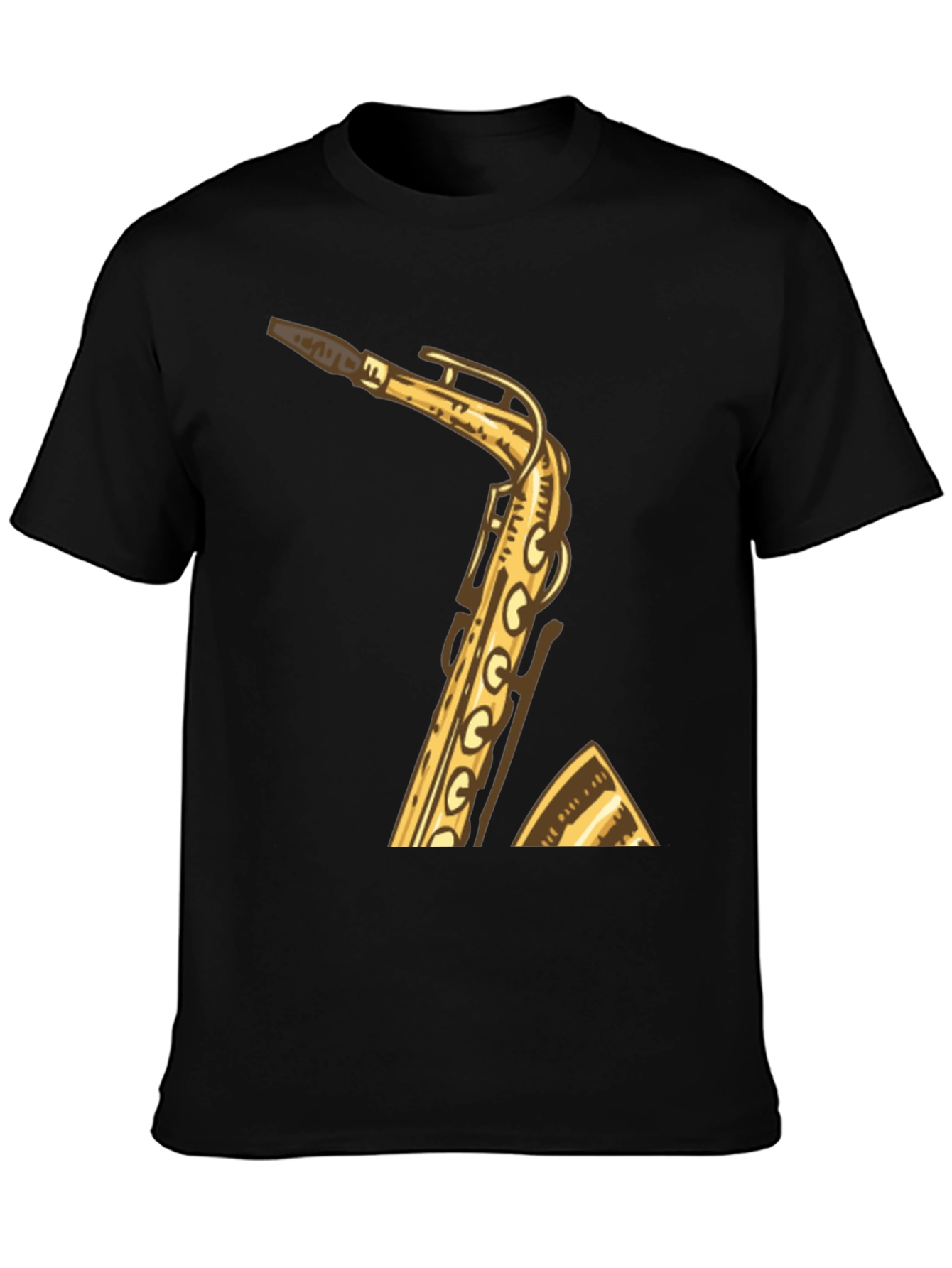 Saxophone Graphic Tee - Musician Style Shirt