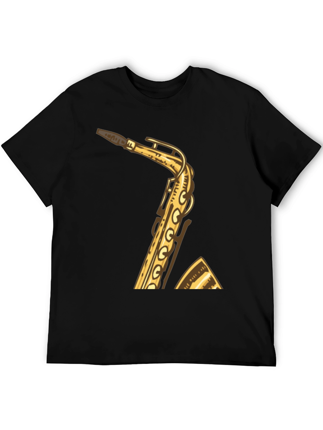 Saxophone Graphic Tee - Musician Style Shirt