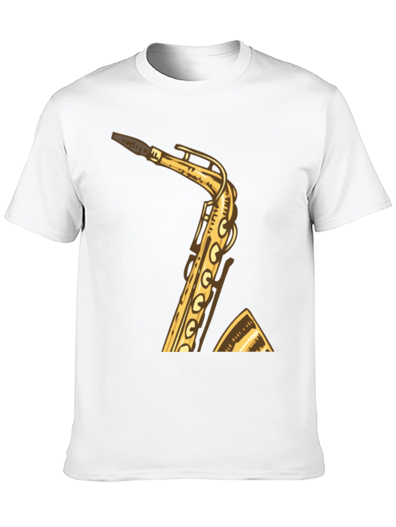 Saxophone Graphic Tee - Musician Style Shirt