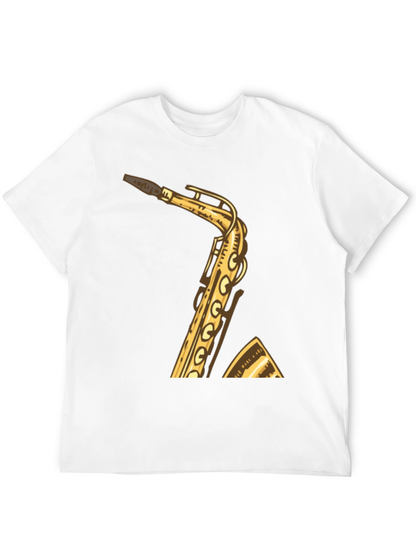 Saxophone Graphic Tee - Musician Style Shirt
