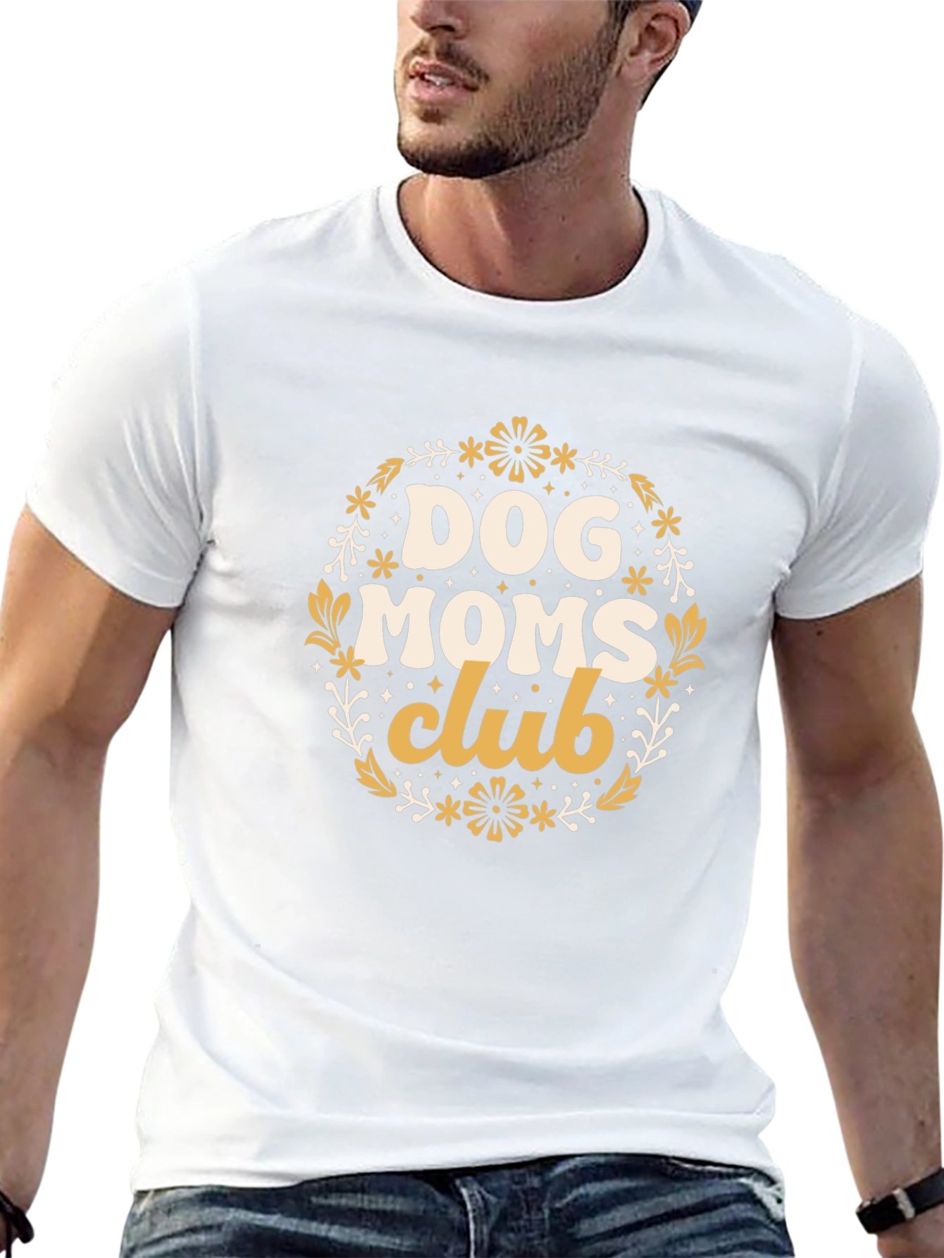 Dog Moms Club Graphic Tee - Black