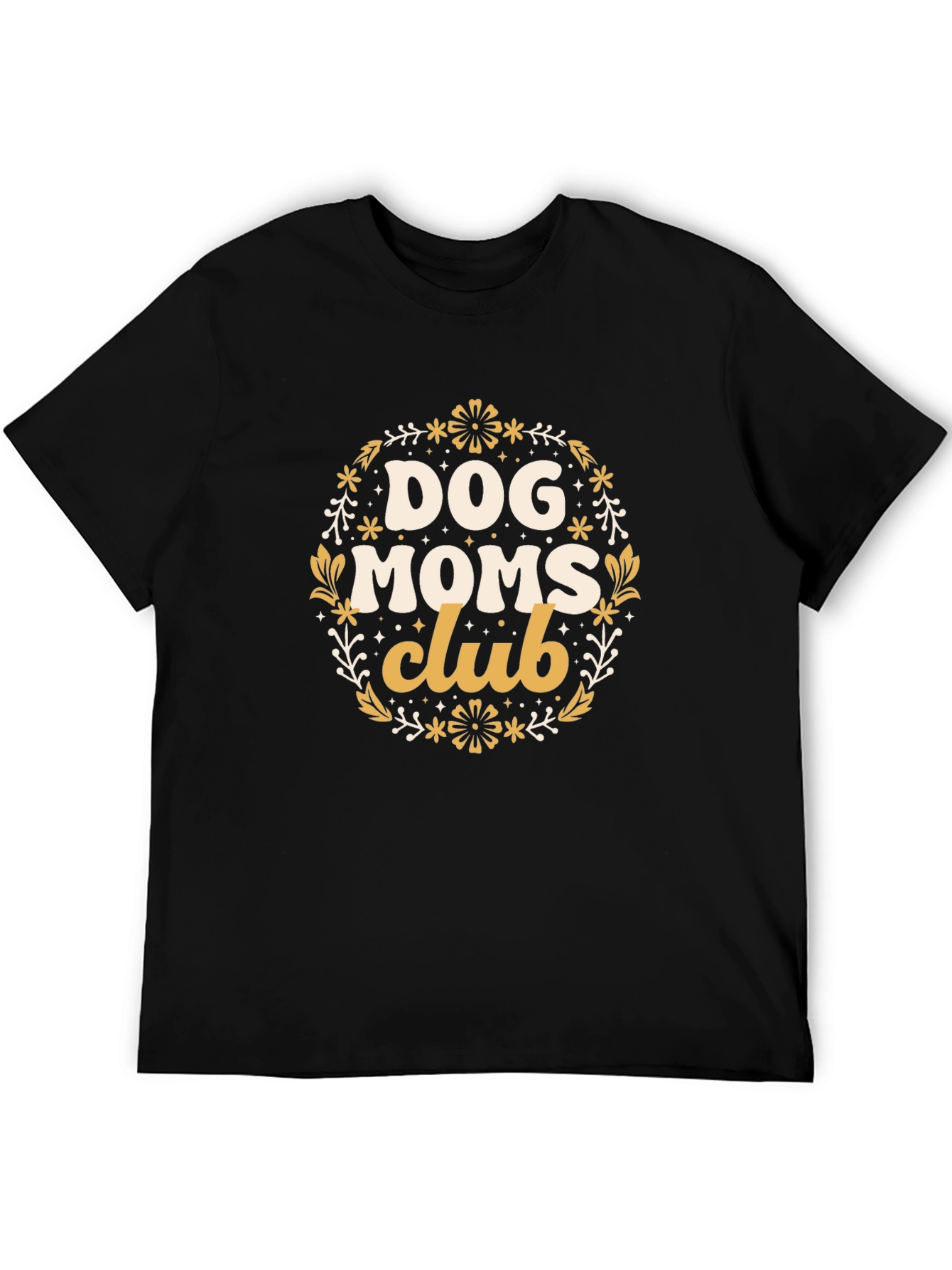 Dog Moms Club Graphic Tee - Black