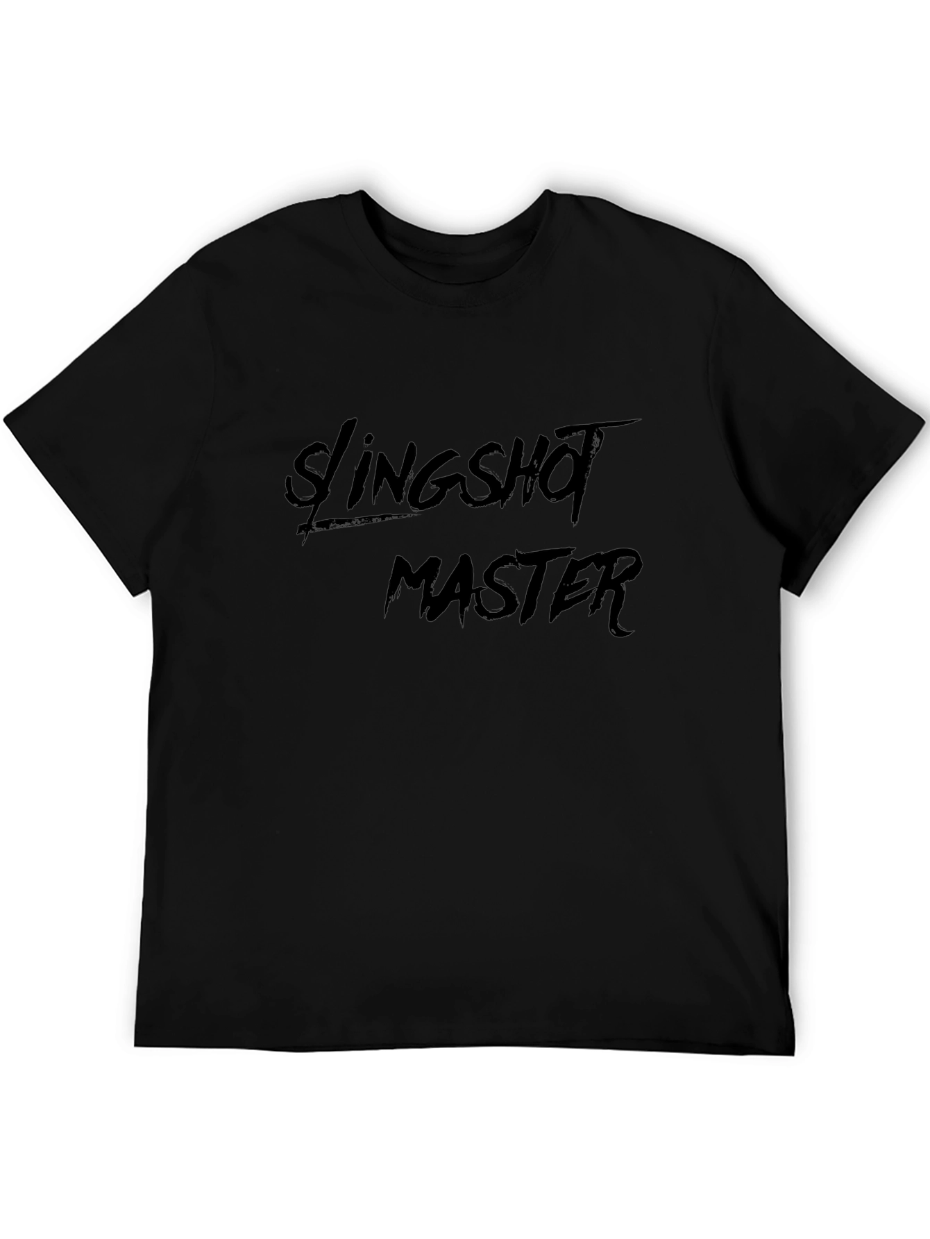 Slingshot Master Black T-Shirt - Unique Design