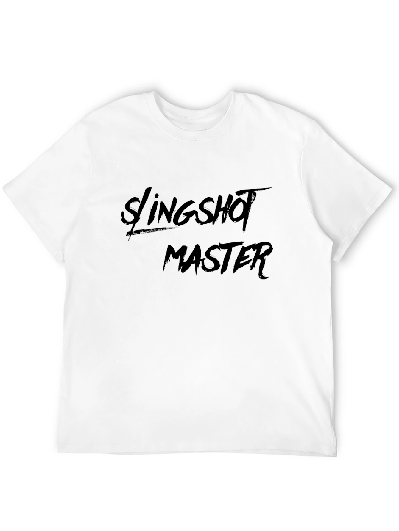Slingshot Master Black T-Shirt - Unique Design
