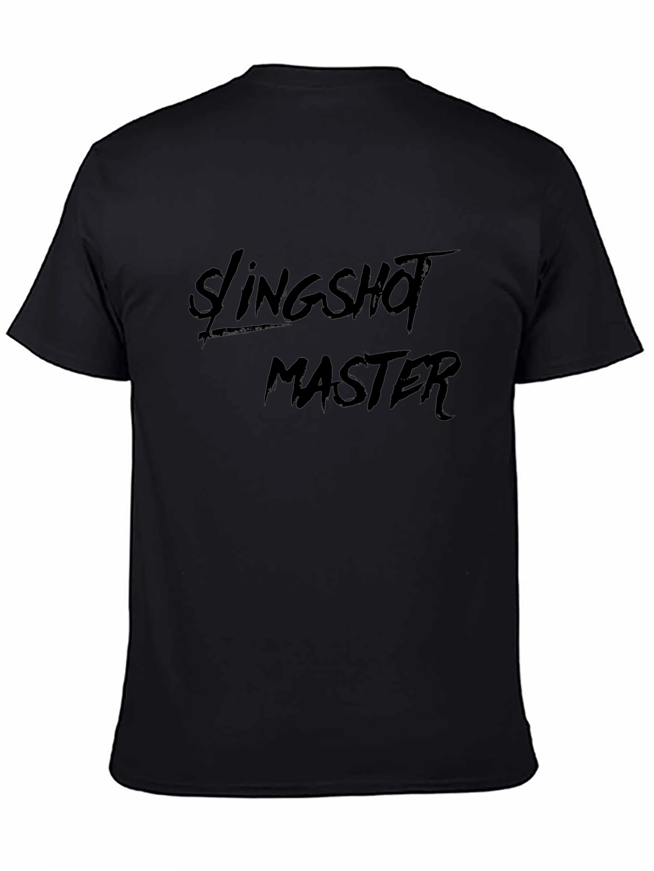 Slingshot Master Black T-Shirt - Unique Design