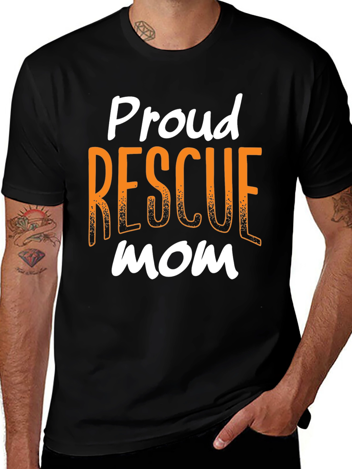 Proud Rescue Mom T-Shirt