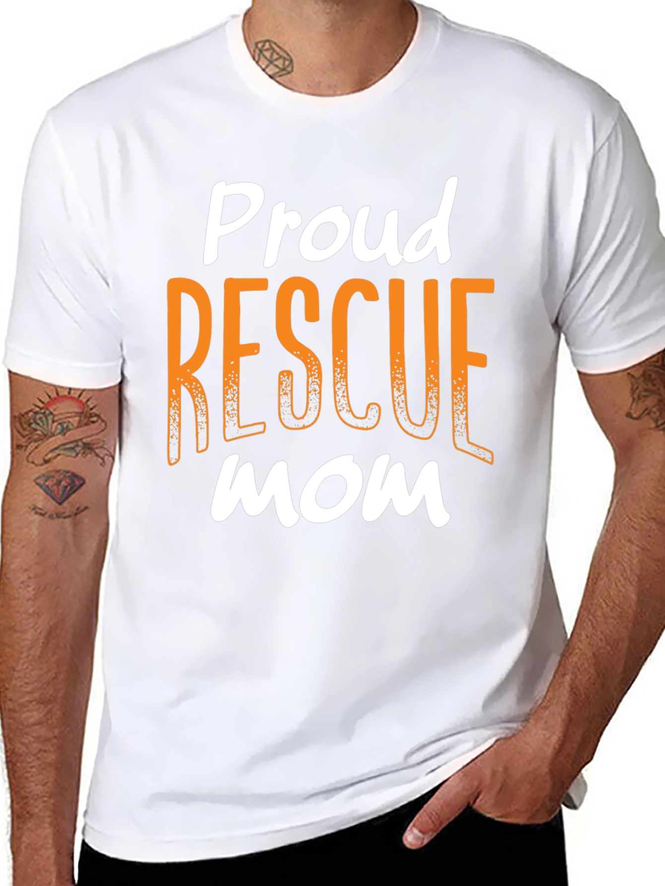 Proud Rescue Mom T-Shirt