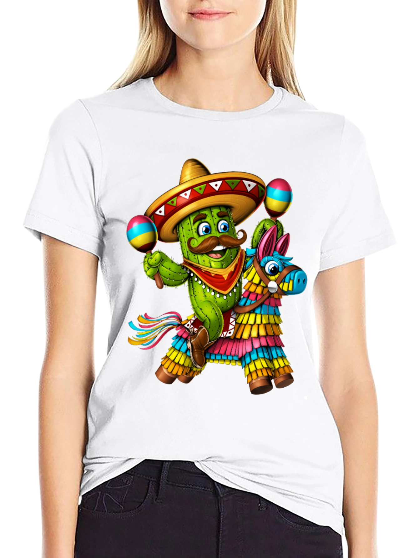 Cactus Pinata T-Shirt - Cinco de Mayo Fiesta!