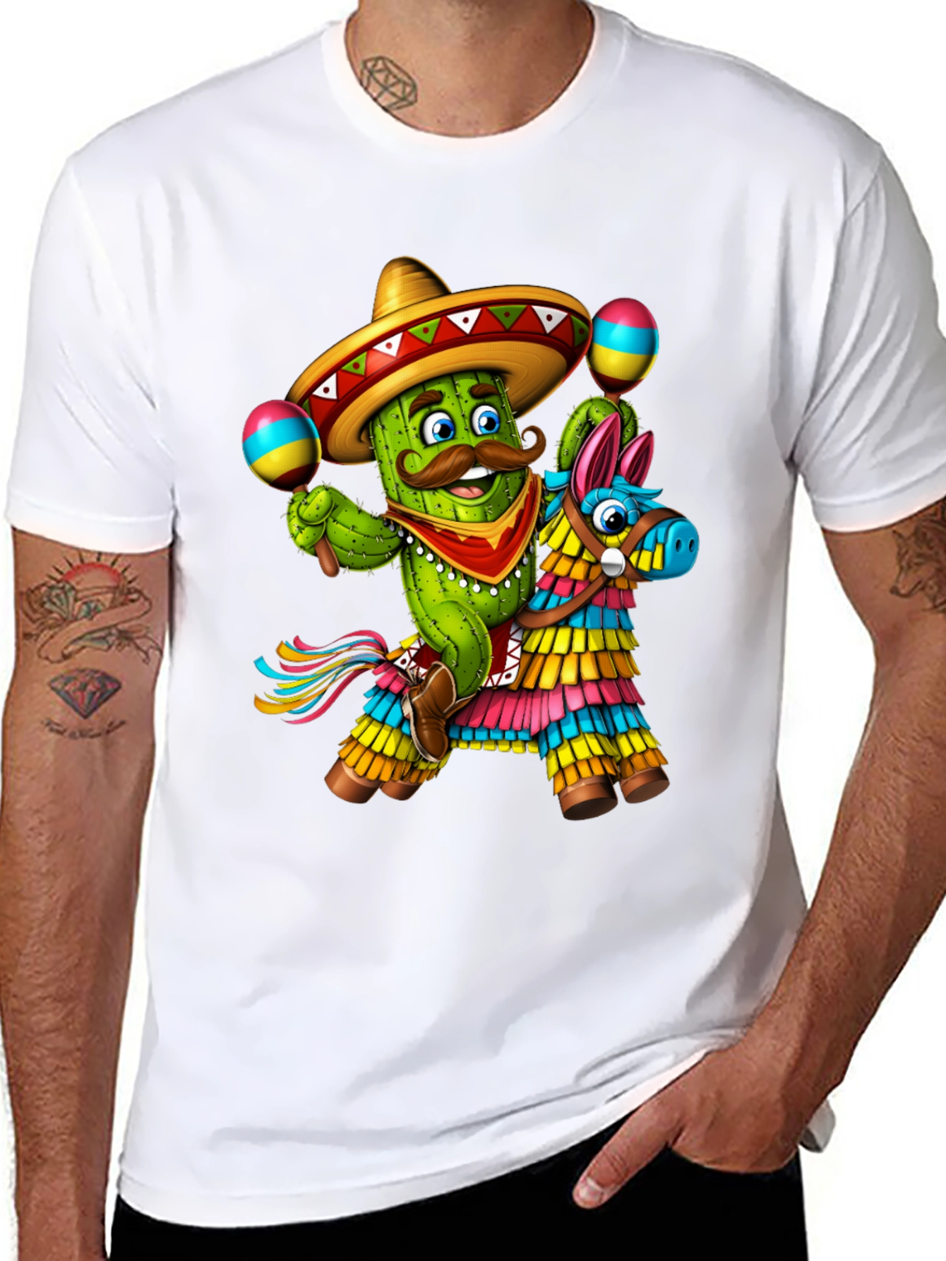 Cactus Pinata T-Shirt - Cinco de Mayo Fiesta!