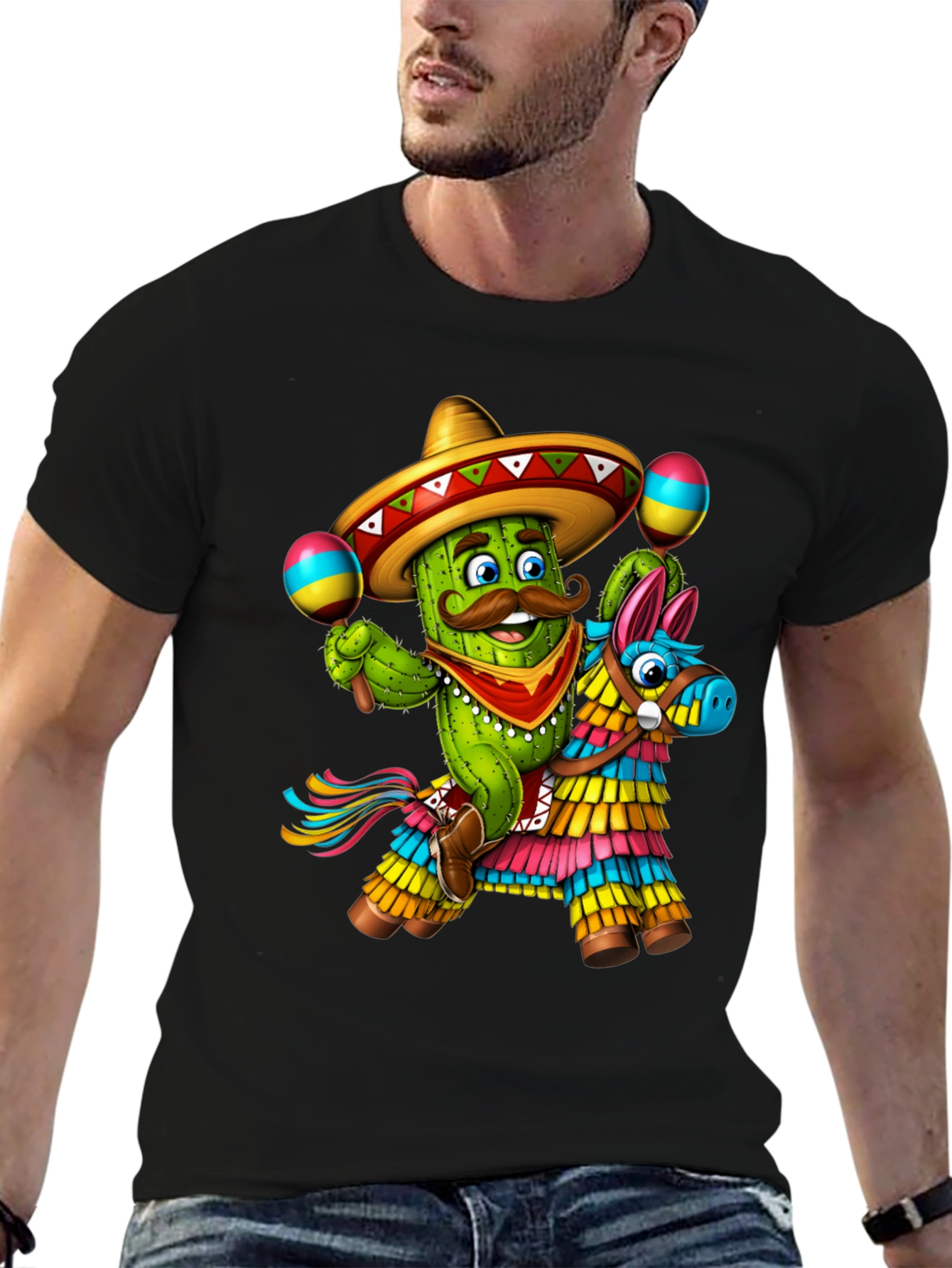 Cactus Pinata T-Shirt - Cinco de Mayo Fiesta!