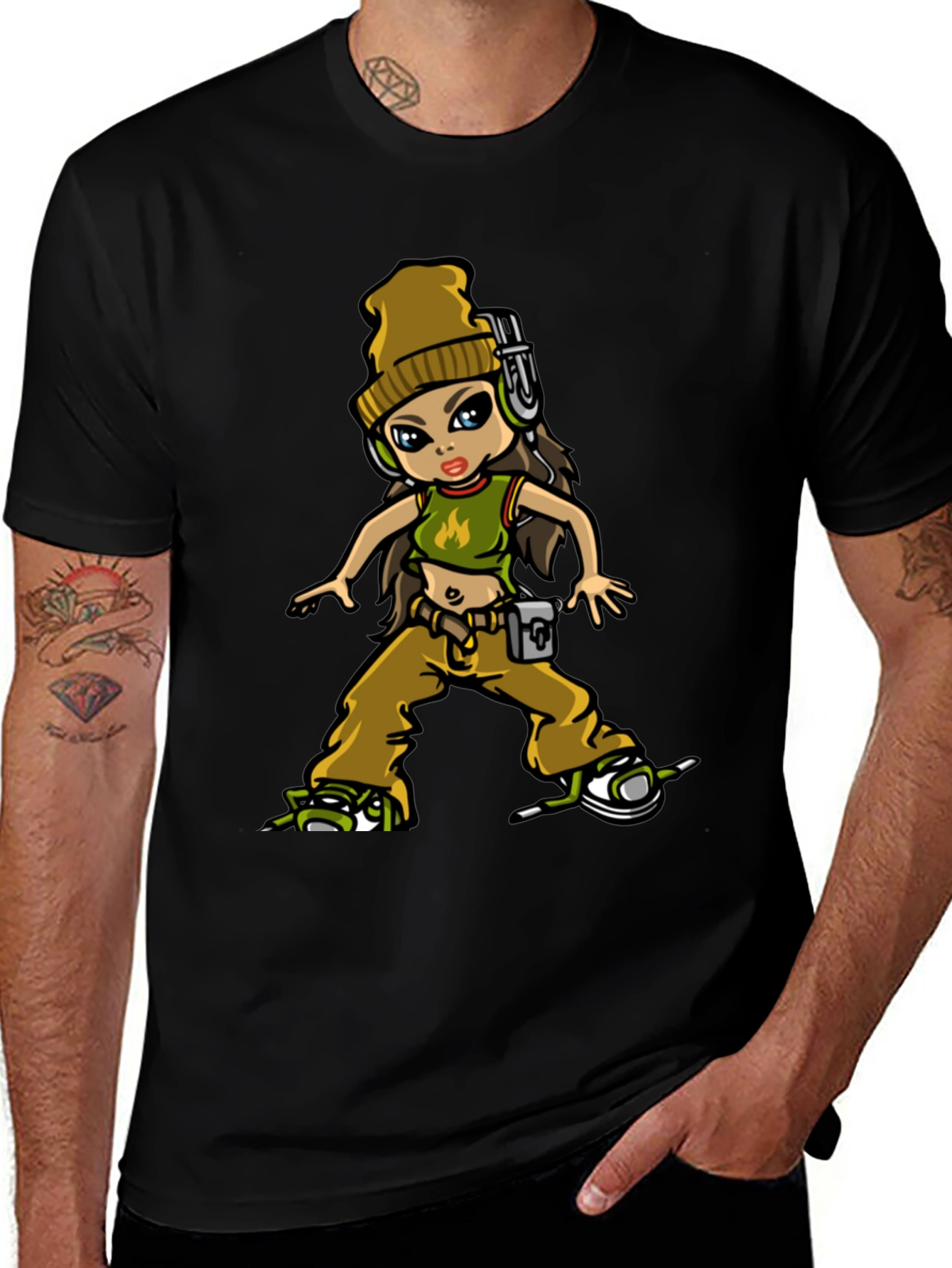 Urban Style Cartoon Graphic Tee