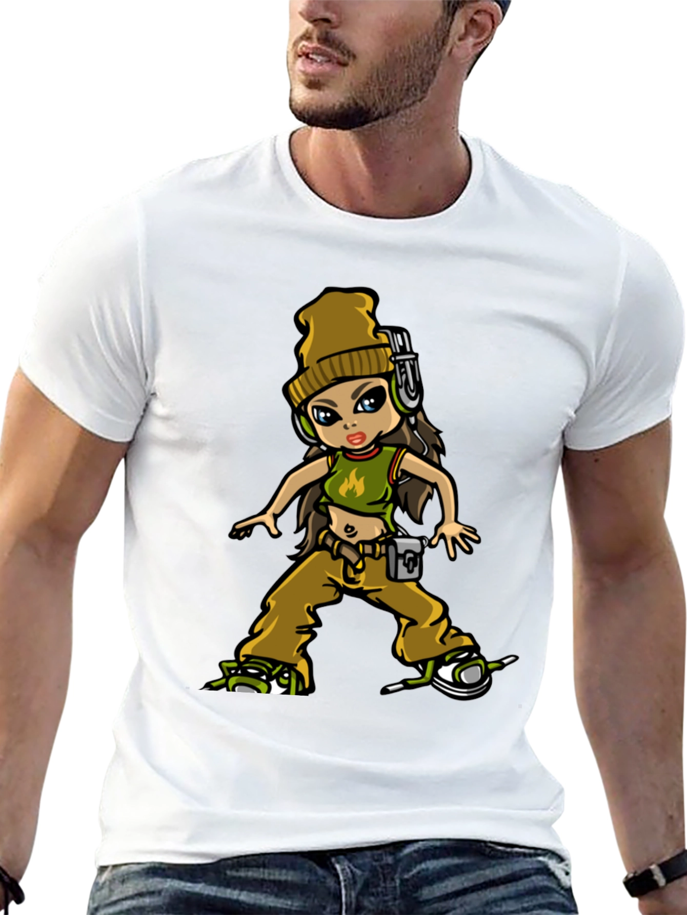 Urban Style Cartoon Graphic Tee