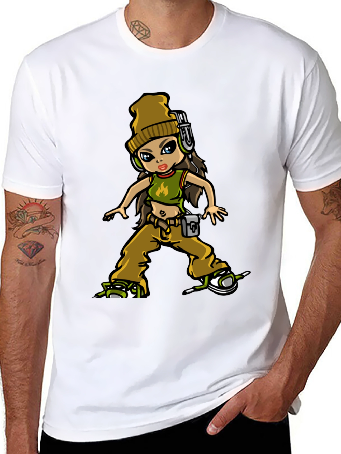 Urban Style Cartoon Graphic Tee