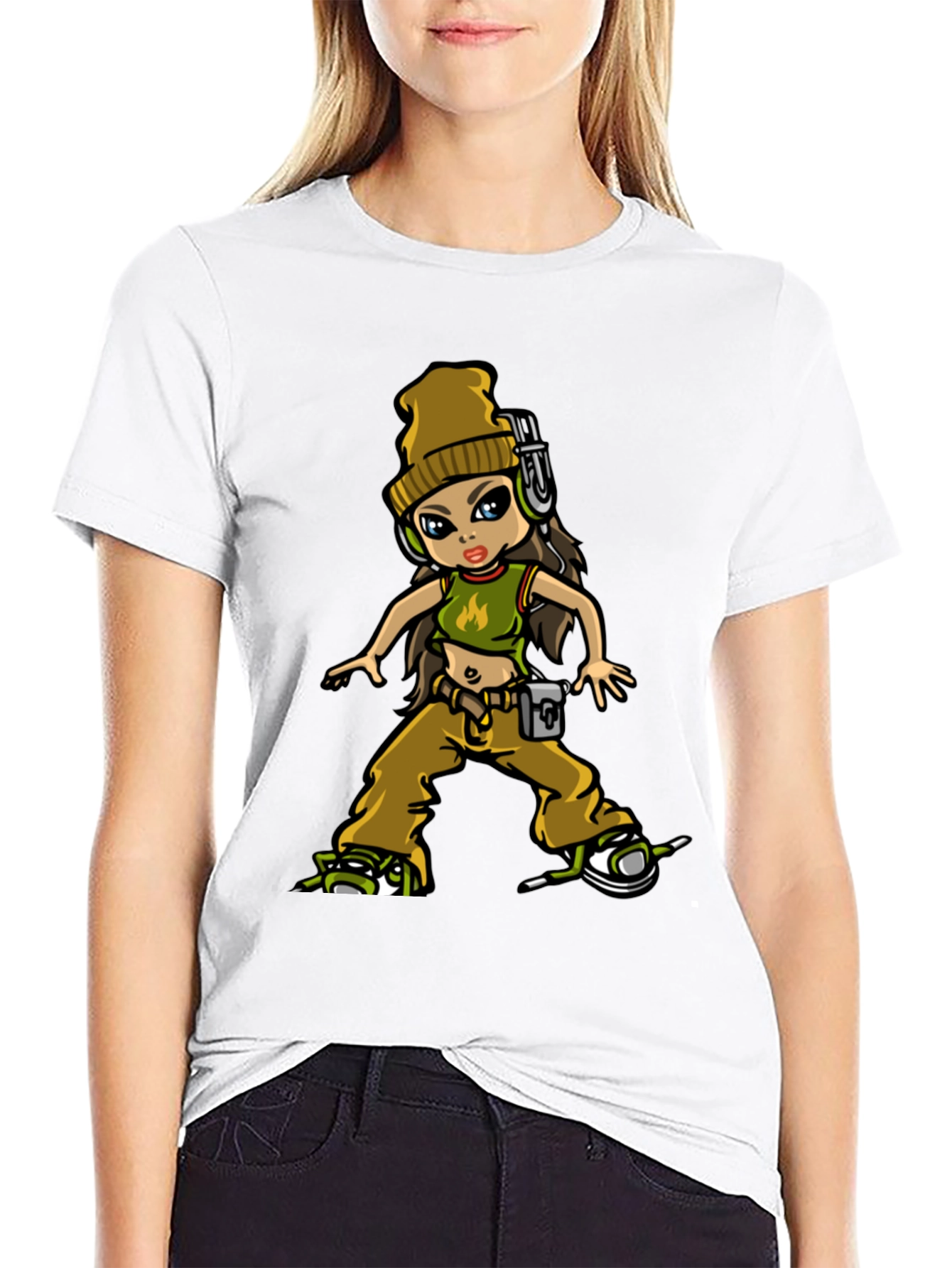 Urban Style Cartoon Graphic Tee