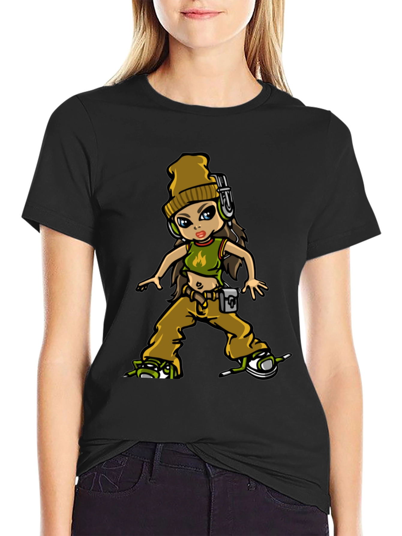 Urban Style Cartoon Graphic Tee
