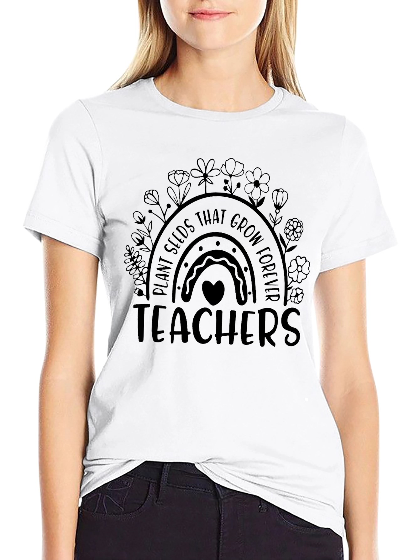 Teacher Rainbow Graphic Tee