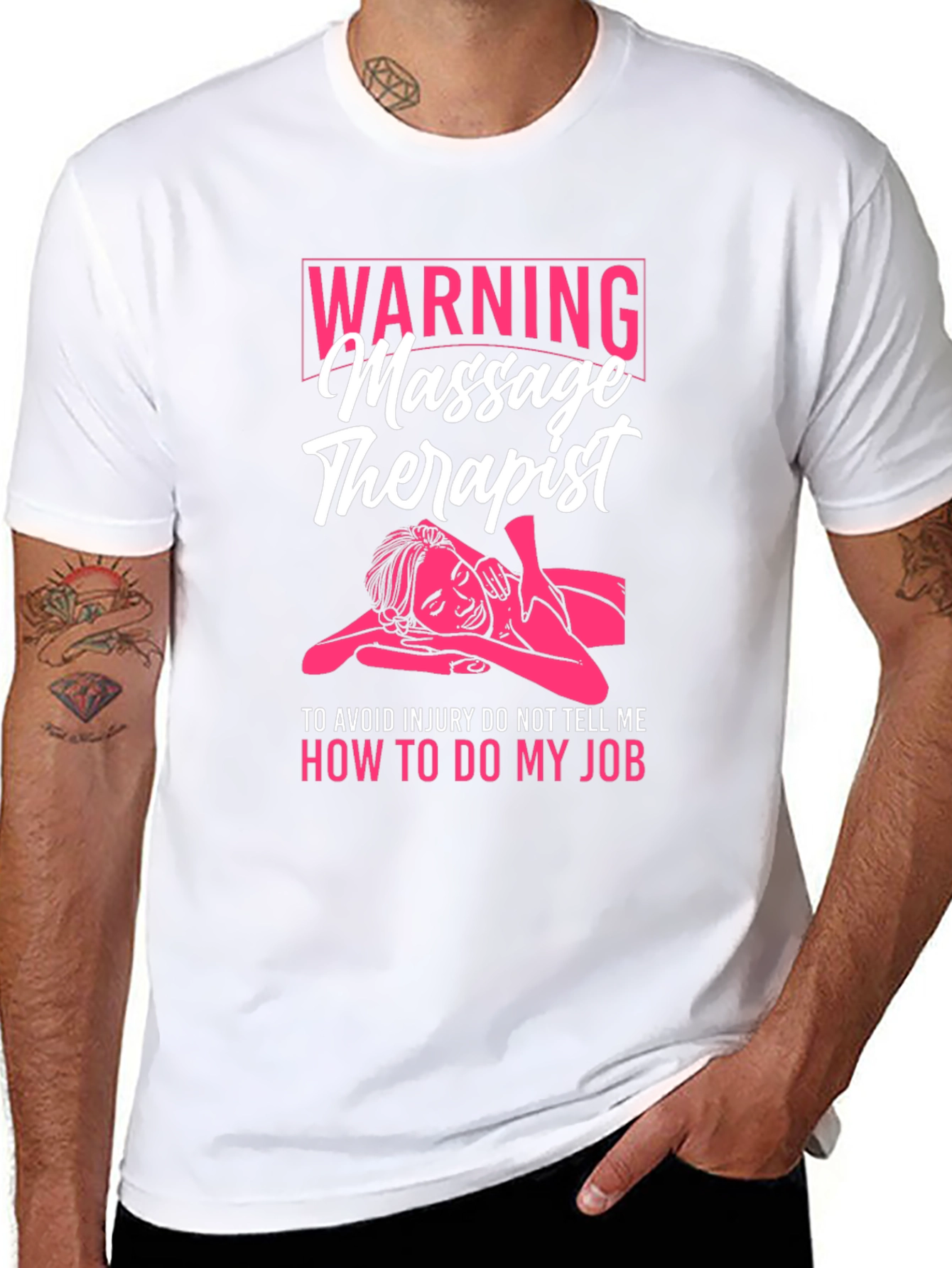 Warning Massage Therapist T-Shirt - Funny Gift Idea