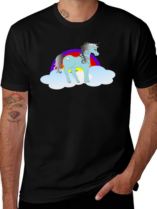 Unicorn Rainbow Graphic T-Shirt