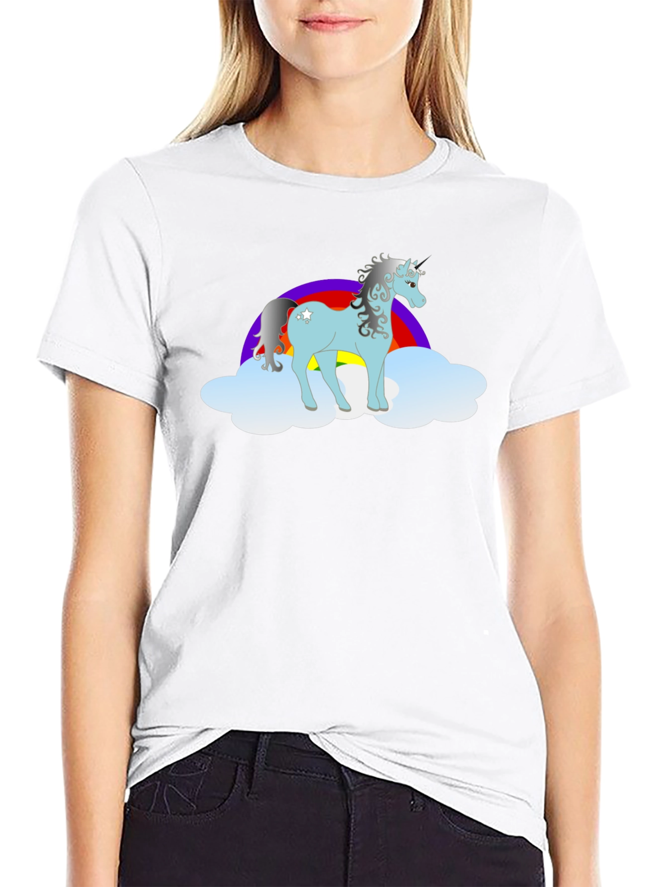 Unicorn Rainbow Graphic T-Shirt