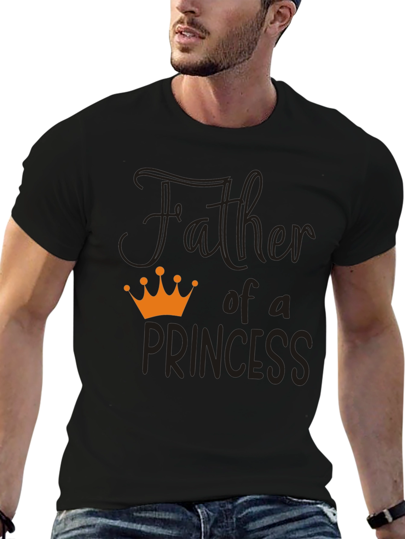 Father of a Princess T-Shirt - Black