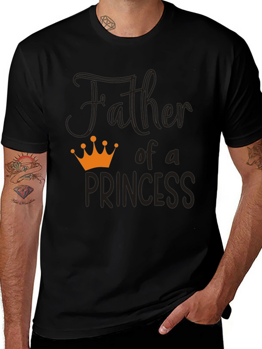Father of a Princess T-Shirt - Black