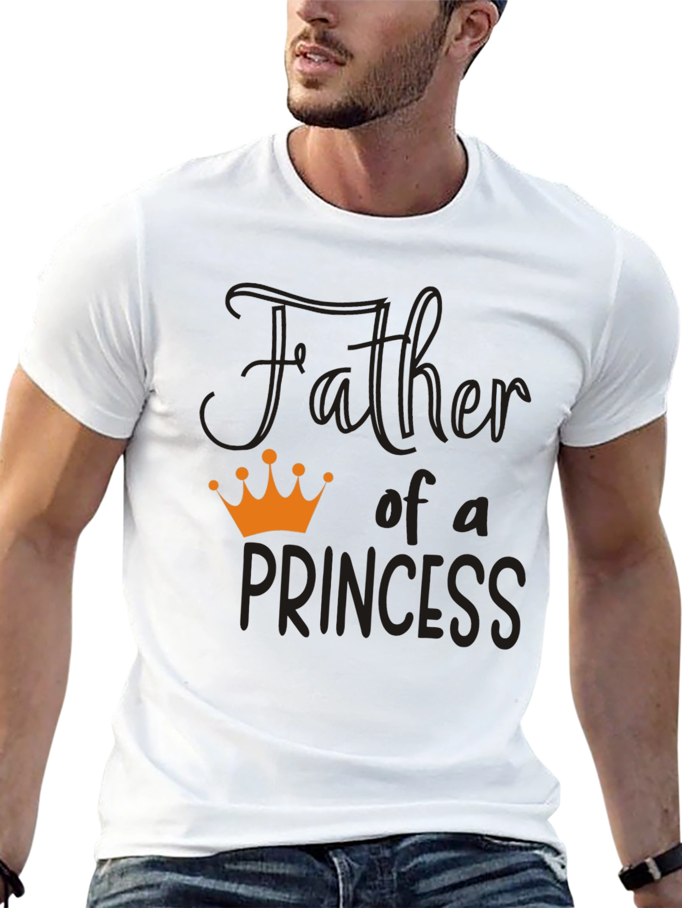 Father of a Princess T-Shirt - Black