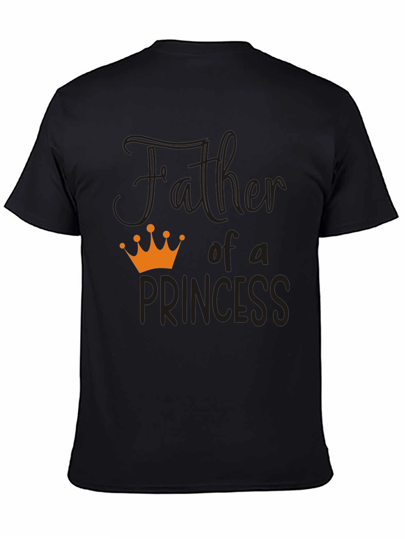 Father of a Princess T-Shirt - Black