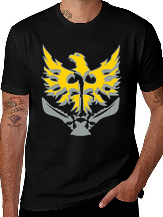 Eagle Emblem Graphic Print Tee - Stylish Mens T-Shirt