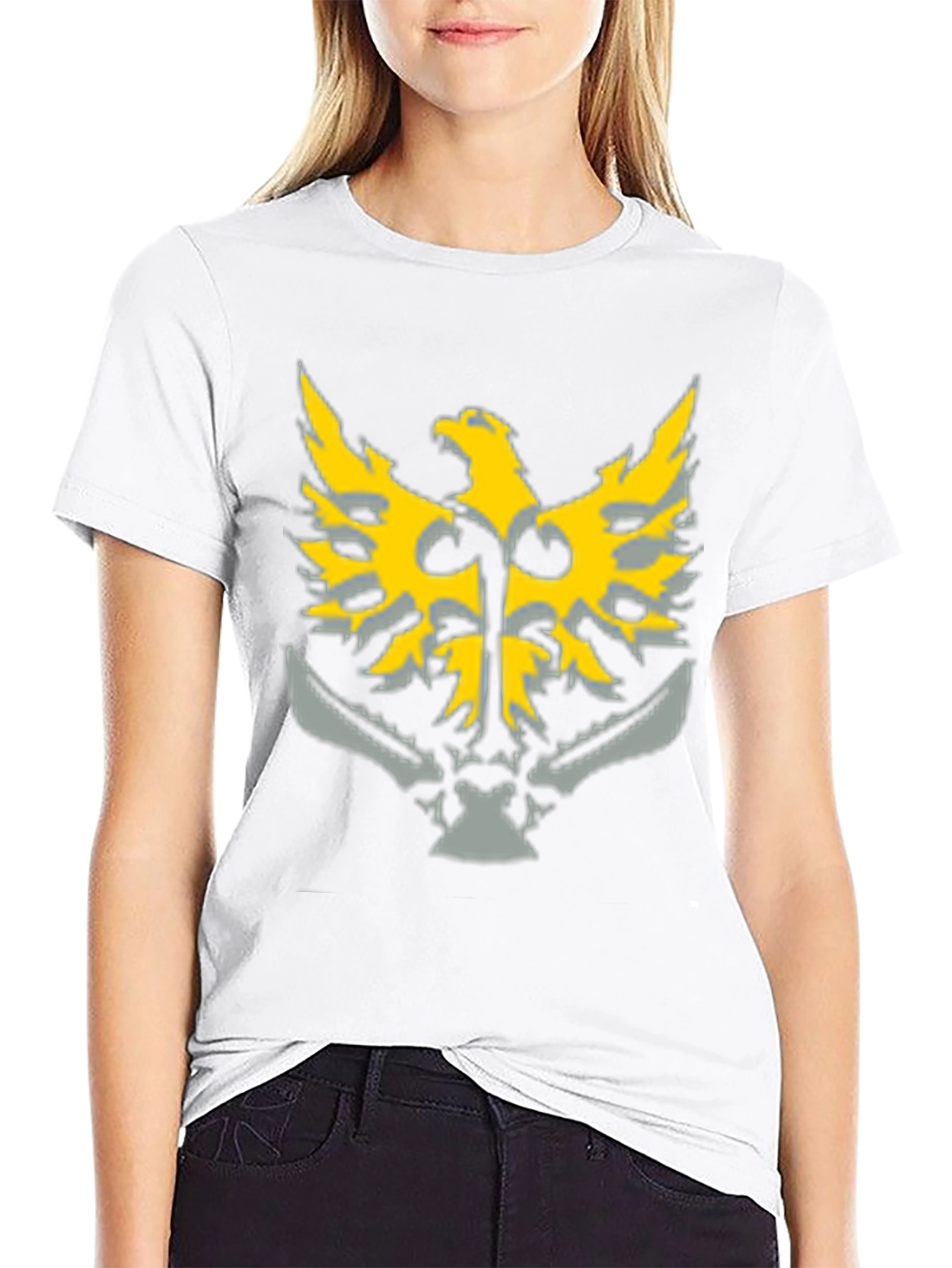 Eagle Emblem Graphic Print Tee - Stylish Mens T-Shirt