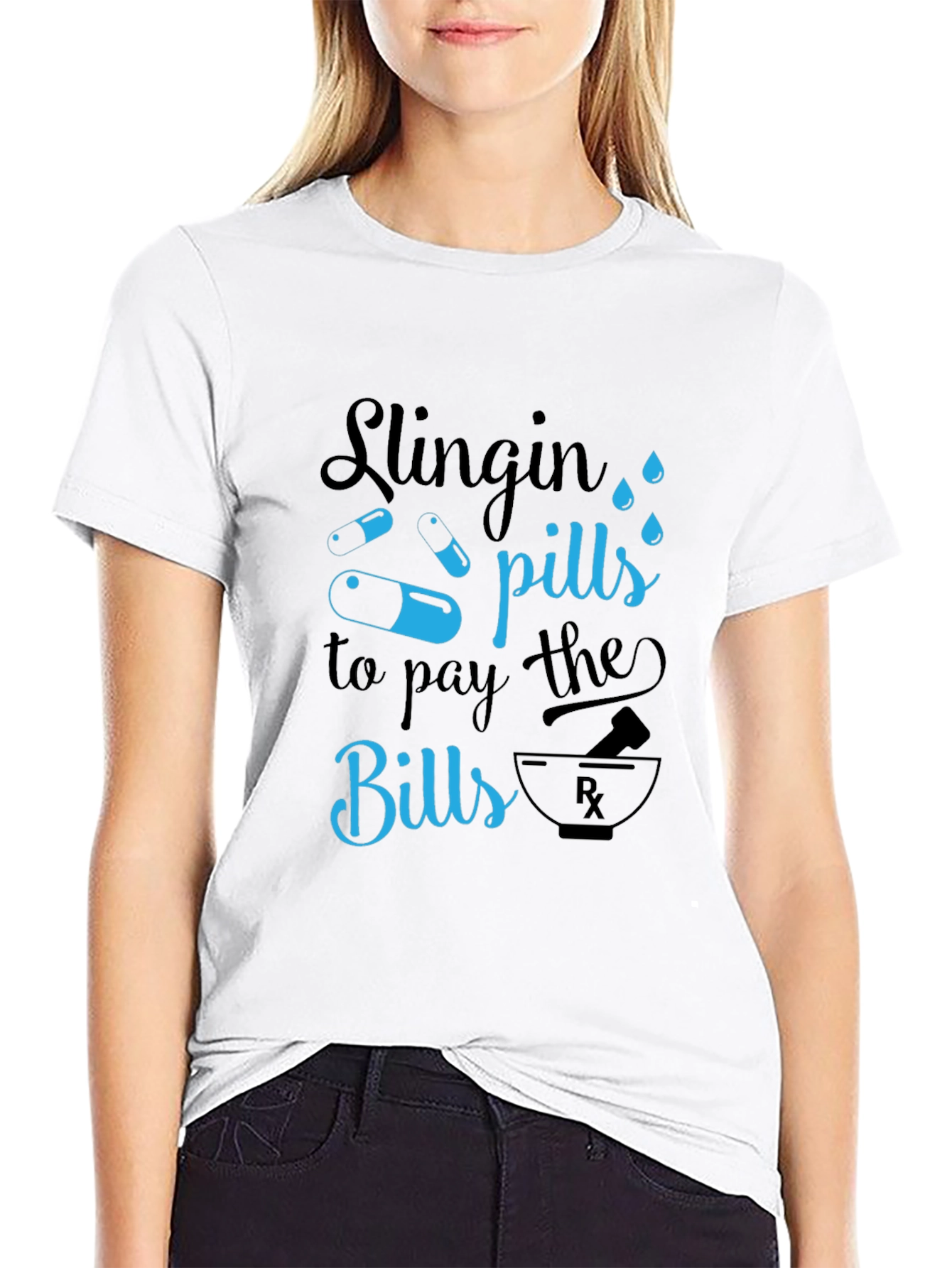 Slingin Pills Graphic T-Shirt - Funny Pharmacy Tee