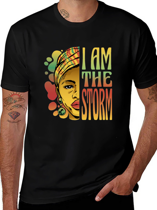 I Am The Storm Graphic Tee - Black