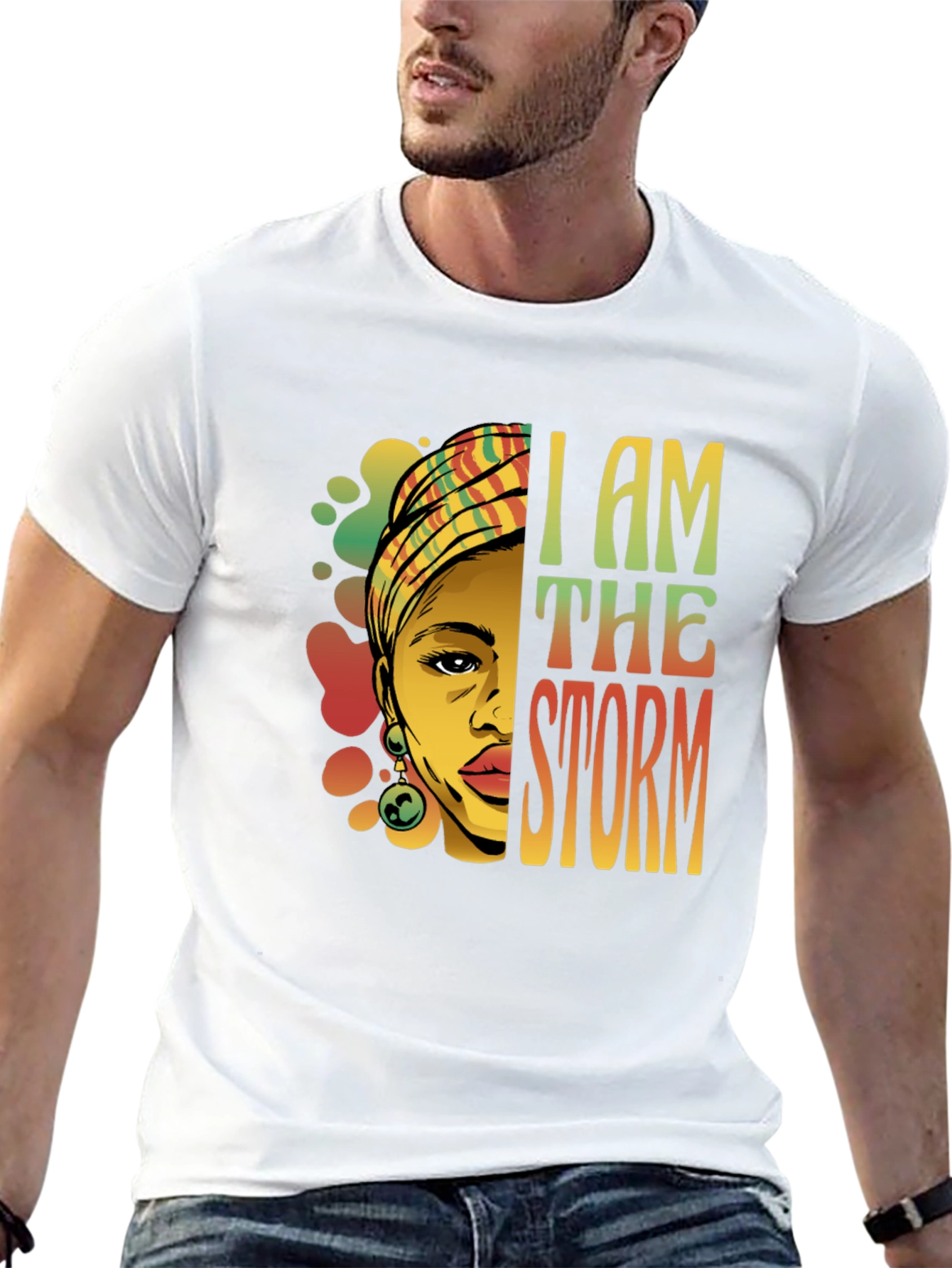 I Am The Storm Graphic Tee - Black