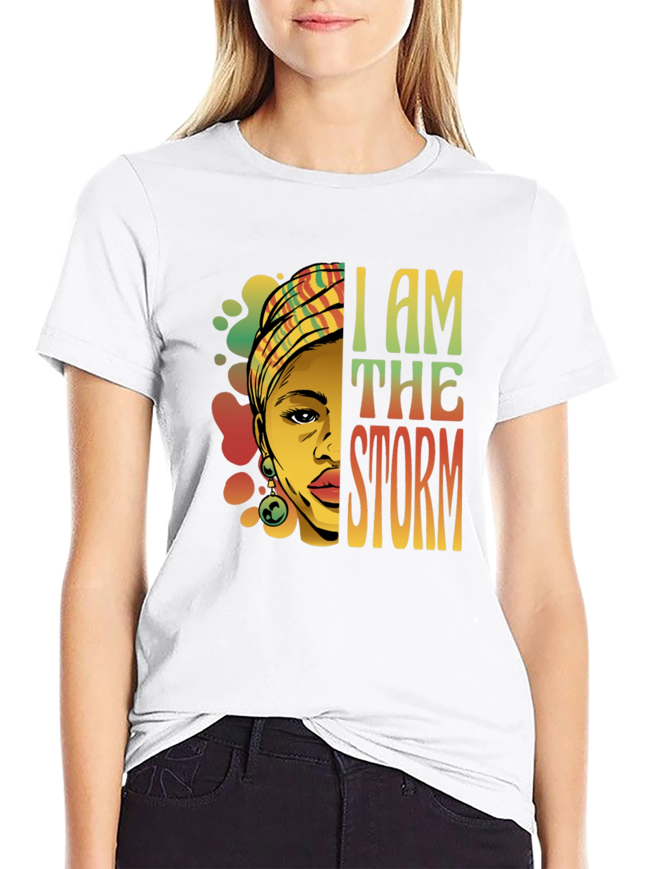 I Am The Storm Graphic Tee - Black