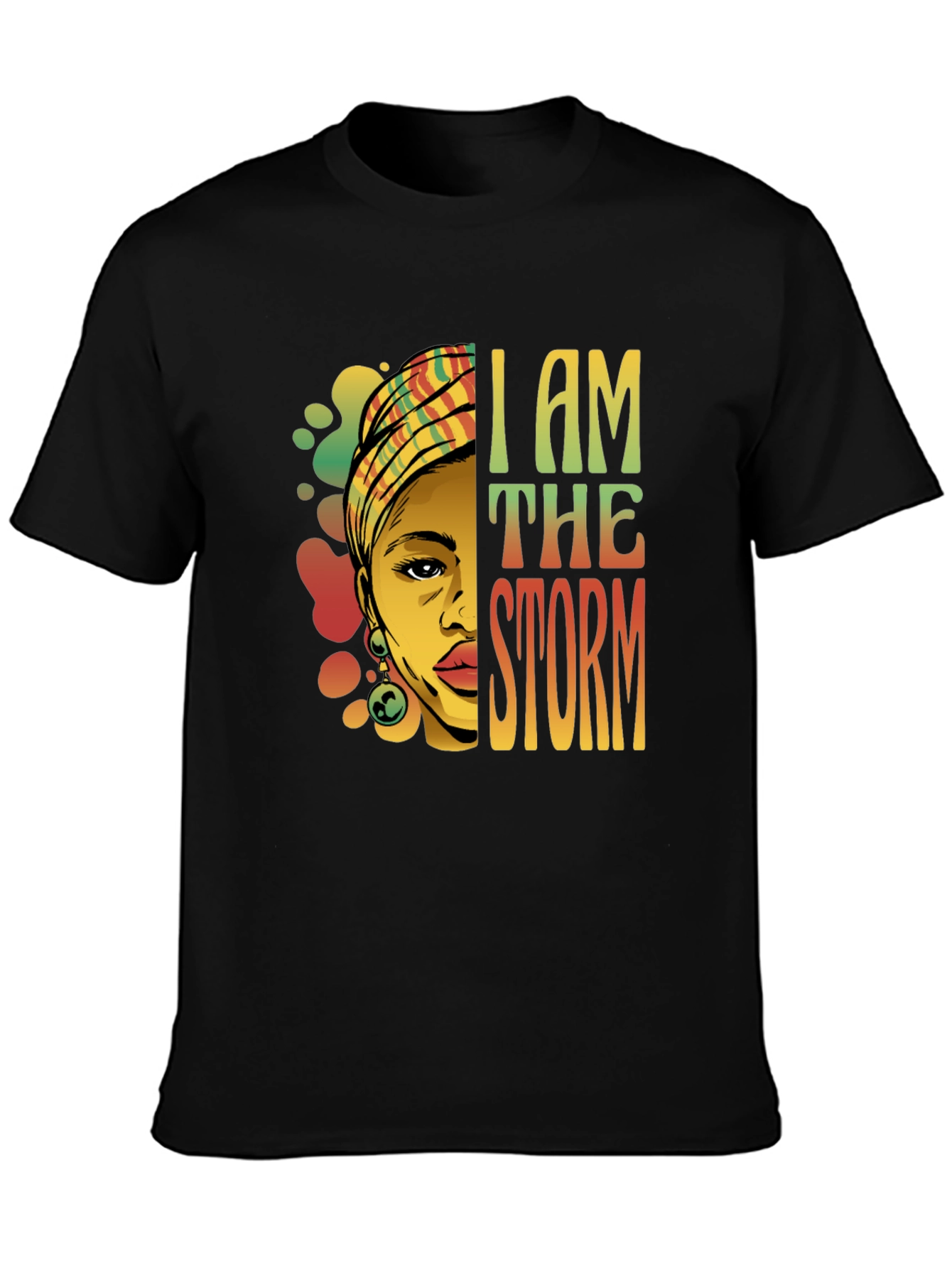 I Am The Storm Graphic Tee - Black