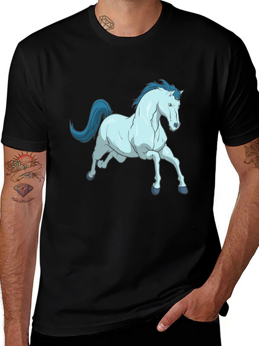 Horse Graphic Tee - Unique Cartoon Design