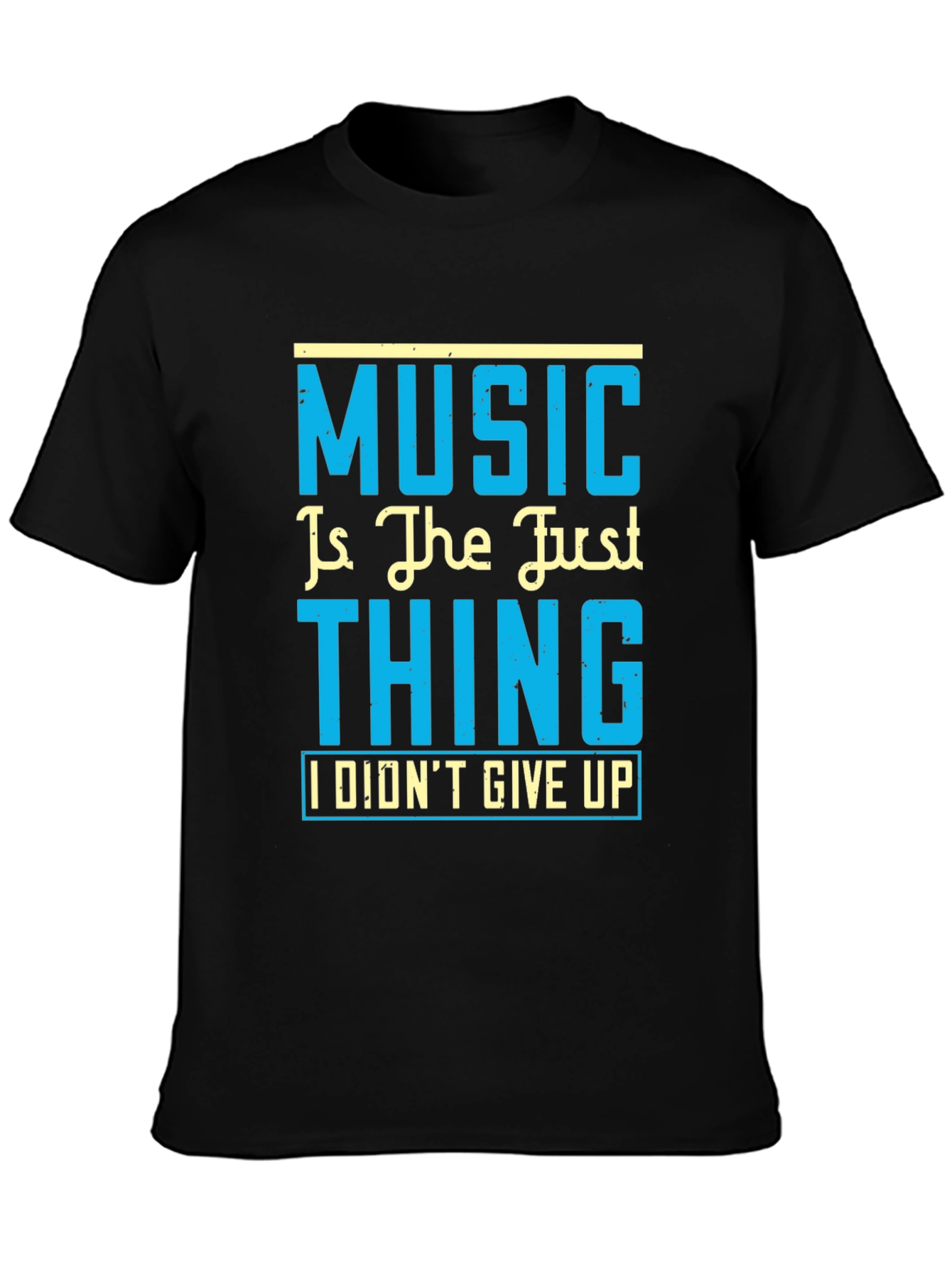 Music is the Just Thing Black T-Shirt