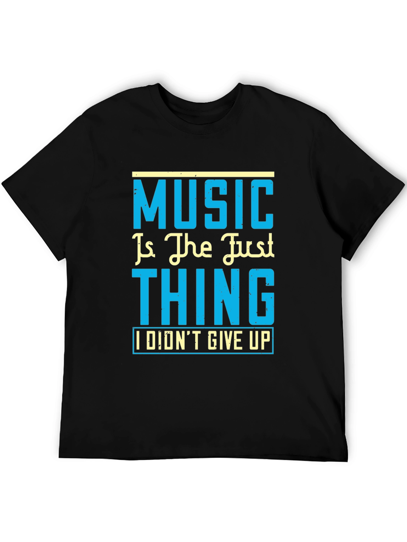 Music is the Just Thing Black T-Shirt
