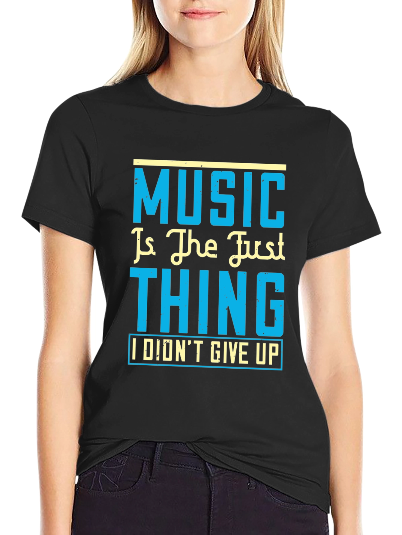 Music is the Just Thing Black T-Shirt