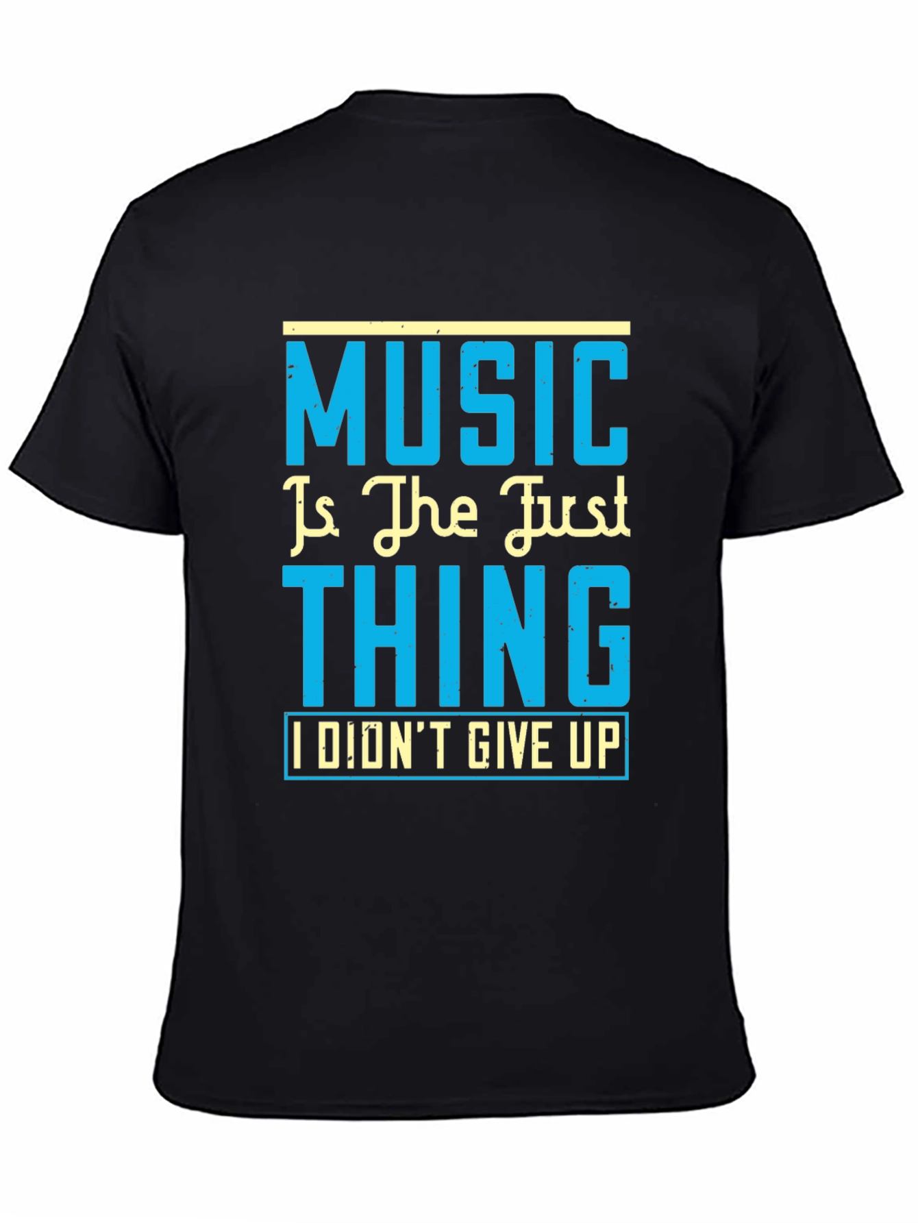 Music is the Just Thing Black T-Shirt